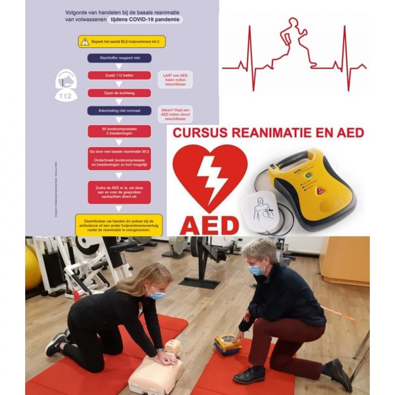 Cursus reanimatie en AED tijden COVID19 pandemie FysioHoofddorp